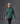 Pull long col roulé amovible - Vert Gris