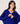 Pull col V oversize en cachemire - Bleu Outremer