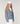 Gilet oversize grosse maille - Bleu