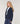 Gilet oversize grosse maille - Bleu Marine