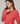 Jersey de cuello redondo de lana merino - Naranja Corail