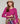 Jersey de cuello redondo de lana merino - Fucsia
