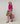 Jersey de cuello redondo de lana merino - Fucsia