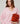Oversized wollen trui met V-hals - Lichtroze