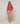 Jersey tricolor de lana merino con cuello redondo - Naranja Corail