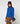 Pull col roulé en laine mérinos - Bleu Azur