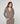 Cashmere hooded jacket - Taupe